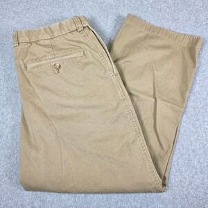 Duluth Trading Co. Khaki Pants 38x30 Beige Straight‎ Leg Chino Adjustable Waist